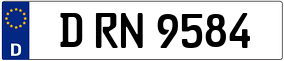 Trailer License Plate